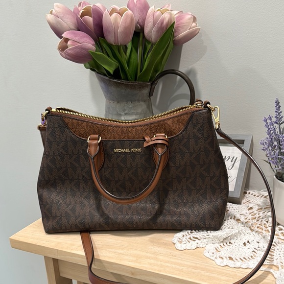 Michael Kors Brown and Tan Satchel - Picture 1 of 8